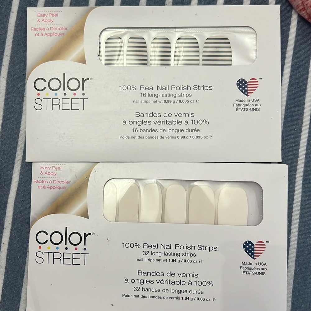 Color street two pack clear and day and between the lines